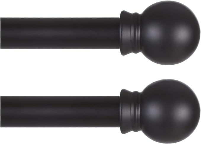 Thestoa 5/8" Diameter Splicing Curtain Rods 2 pack by Thestoa