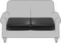 Fuloon Faux Leather Couch Cushion Slipcover, Waterproof Stretch Covers by Fuloon
