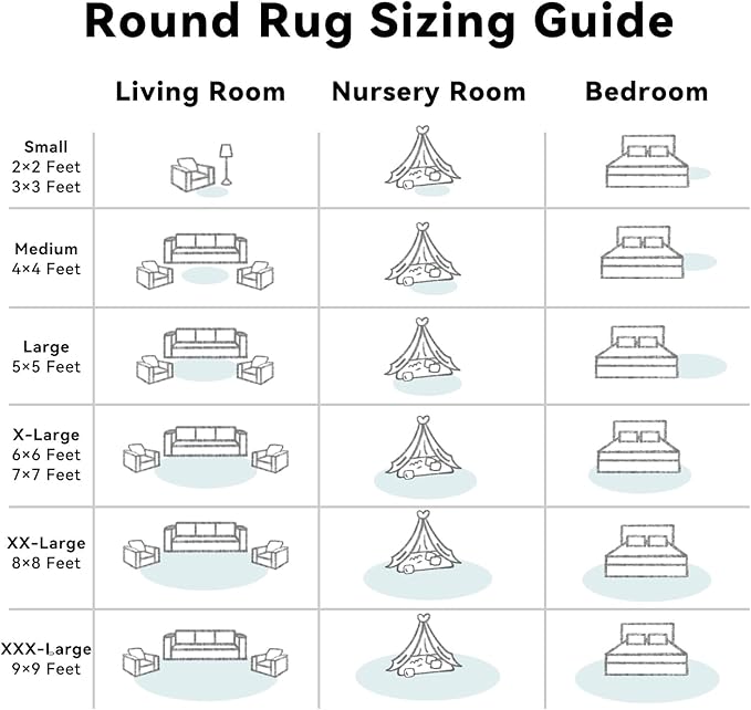 OLANLY White Round Rugs for Bedroom - Image 9