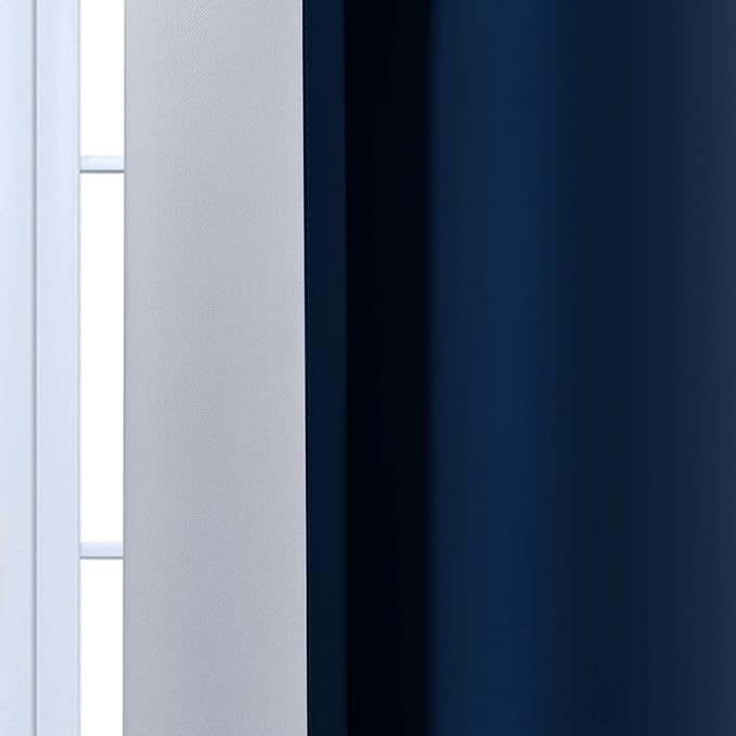 Yakamok Blue Ombre Curtains Room Darkening Grommet Curtains - Image 7