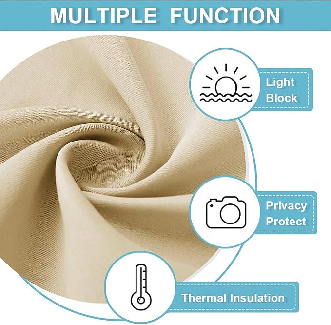 RYB HOME Kitchen Curtains Over Sink 36 inch Length, Rod Pocket Summer Light UV - Image 6