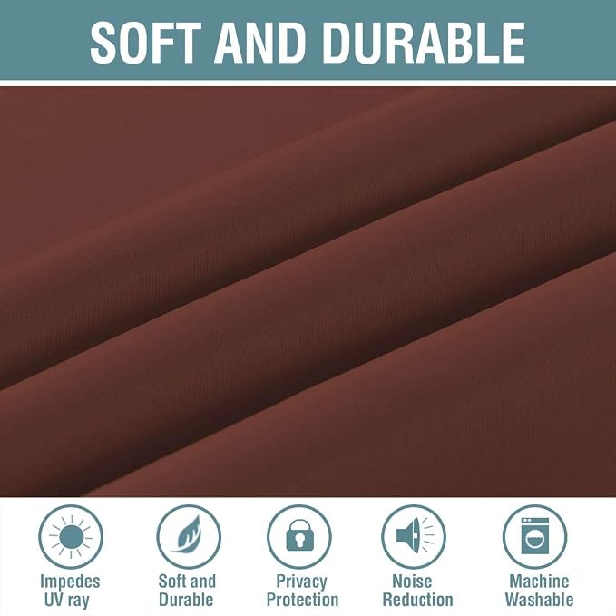 H.VERSAILTEX Blackout Patio Curtains 100 x 84 Inches - Image 4