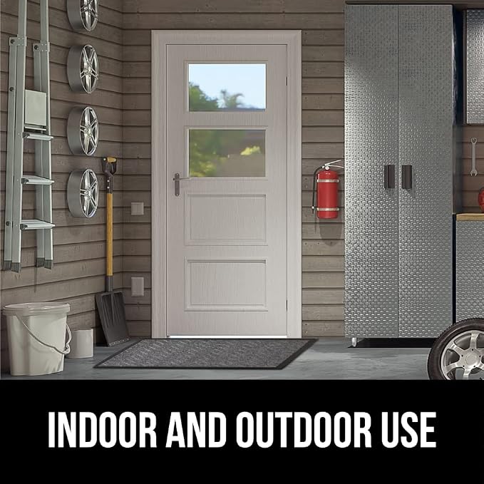 GORILLA GRIP 100% Waterproof All-Season WeatherMAX Doormat US Designed Natural - Image 9