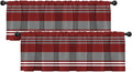 Emvency 2 Pack Valances Window Treatments, 52x18 Inch Rod Pocket Valances by Emvency