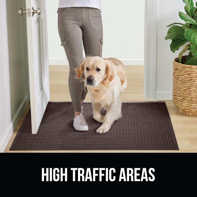 GORILLA GRIP® Ultra Absorbent Front Door Mat Outside Entrance 72x24, Traps Dirt - Image 6