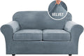 H.VERSAILTEX Real Velvet Plush 3 Piece Stretch Sofa Covers Couch Covers by HVERSAILTEX