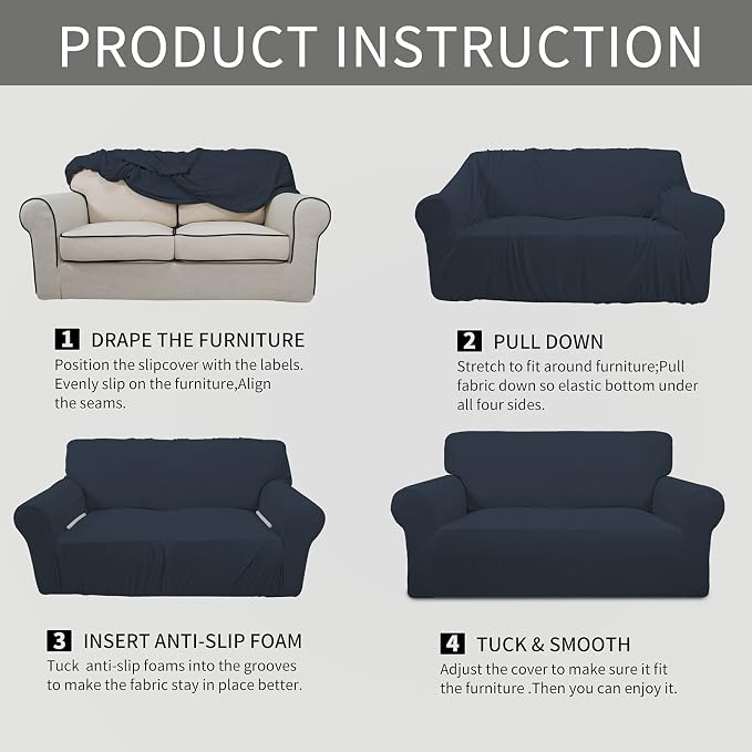 Easy-Going Stretch Chair Sofa Slipcover 1-Piece Couch Sofa Cover Furniture - Image 6