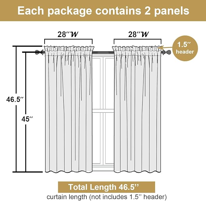 Lecloud Leia Black Sheer Curtains - Image 3