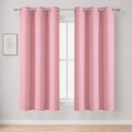 Pink Blackout Curtains 40 x 63 Inch Length/Set of 2 Curtain Panels/Thermal by Lemomo