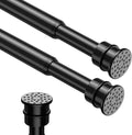 Spring Tension Rods 28-41 Inches No Drill Tension Curtain Rods Black Spring by HAOYUNTE