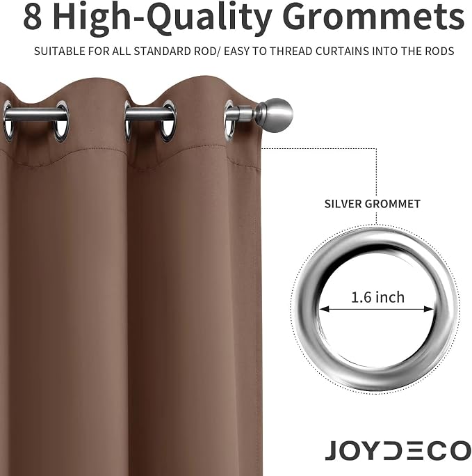 Joydeco Blackout Curtains 108 Inch Length 2 Panels Set, Thermal Insulated Long - Image 5