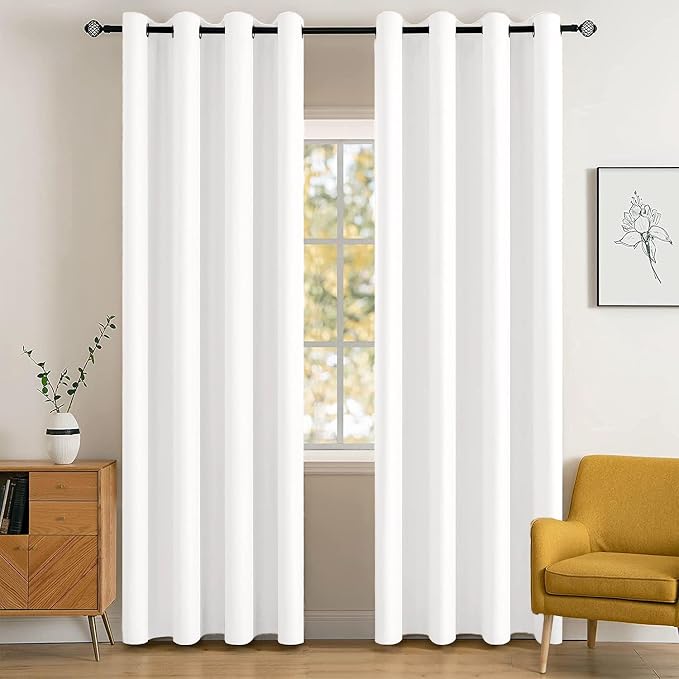 MIULEE Room Darkening Curtains Thermal Insulated Black Out Drapes Solid Window by MIULEE