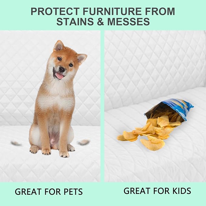 Reversible Couch Cover for 3 Cushion, Pet Friendly Water Repellent Couch Sofa - Image 5
