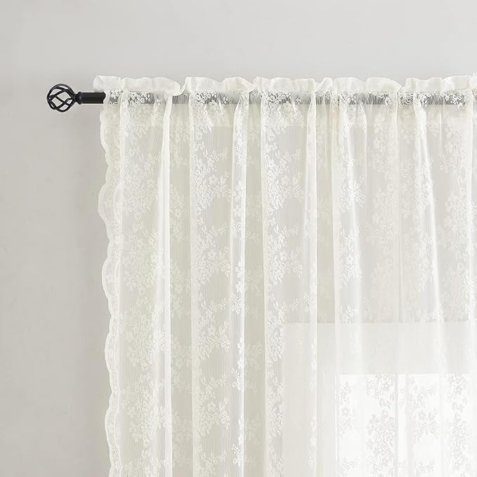YJ YANJUN Vintage Lace Curtains - Image 2
