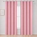 Blackout Curtains 52 x 120 Inch Long Pink Curtains Set of 2 Panels Room by Lemomo