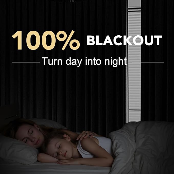 H.VERSAILTEX 108 inch Curtains, Linen Blackout Curtains 100% Absolutely Blackout - Image 2