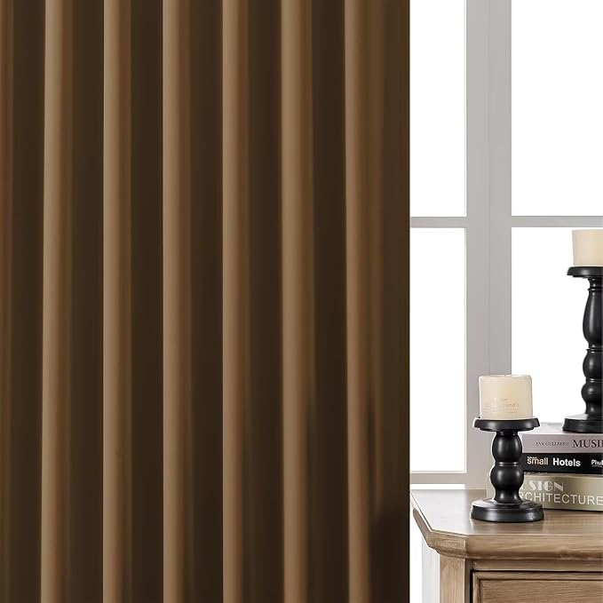 Joydeco Blackout Curtains 108 Inches Long, Thermal Insulated Black Out Curtains - Image 6