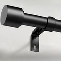 GEEBOBO Black Curtain Rods for Windows 66 to 120 Inch, 1 Inch Adjustable Heavy by GEEBOBO