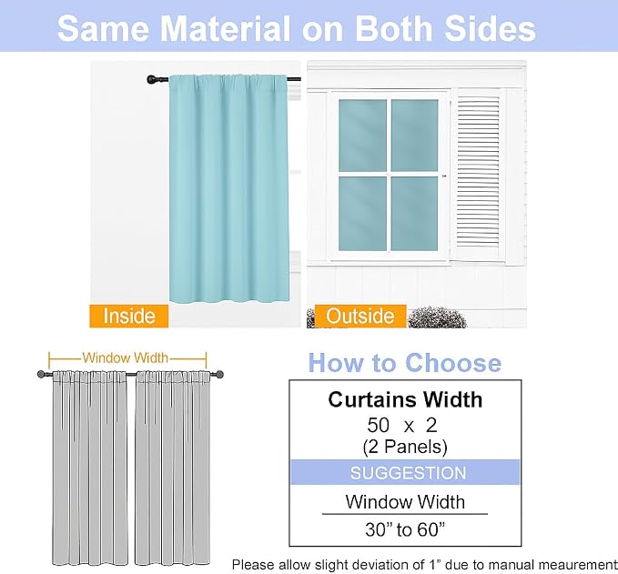 Simplebrand Blackout Extra 10ft Curtains - Image 8