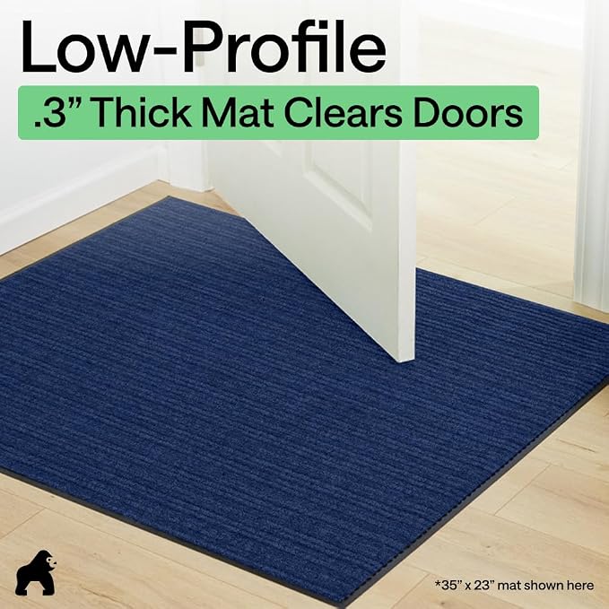 GORILLA GRIP Waterproof Traffic Guard Door Mat, Indoor and Outdoor Heavy Duty - Image 9