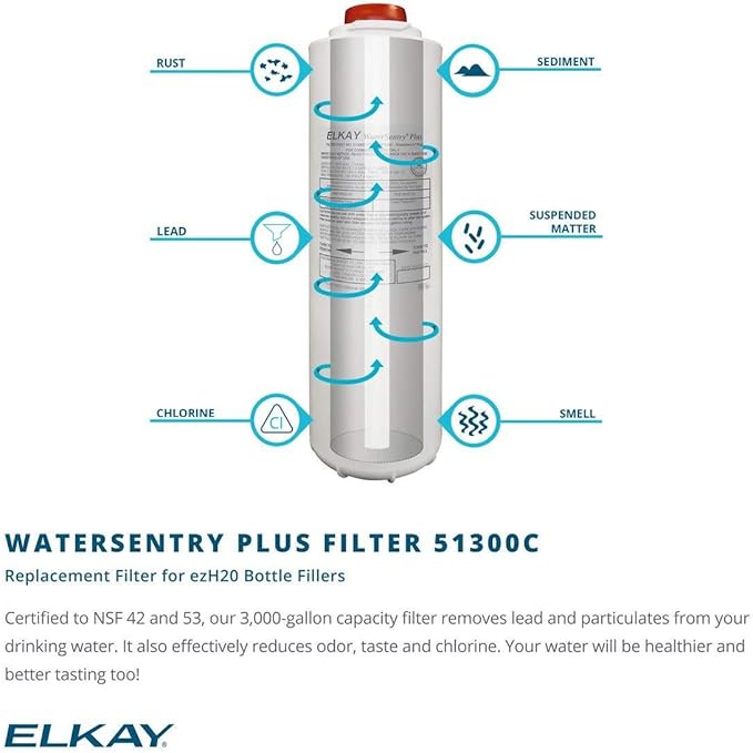 Elkay LZSG8WSK EZH2O Wall Mounted Drinking Fountain and Hands Free Bottle Filling Station with Cooler - Light Gray Granite