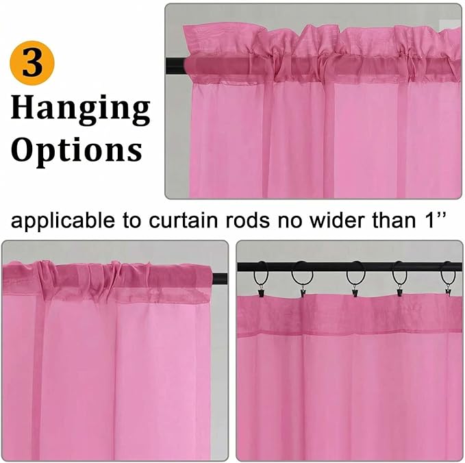 Gwine Sheer Curtains 96 Inches Long - Image 2