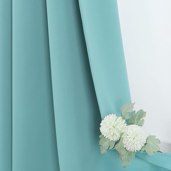 ChrisDowa Blackout Curtains for Bedroom and Living Room 78 Inches Long | 2 - Image 6