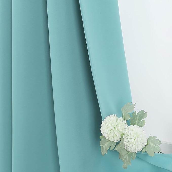 ChrisDowa Blackout Curtains for Bedroom and Living Room 95 Inches Long | 2 - Image 6
