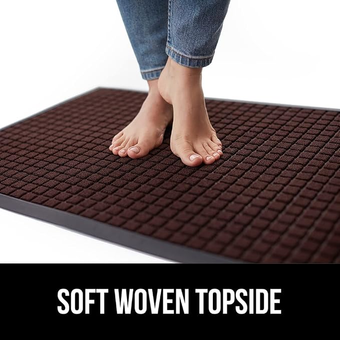GORILLA GRIP 100% Waterproof All-Season WeatherMAX Doormat US Designed Natural - Image 7