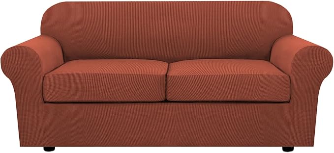 H.VERSAILTEX 3 Piece Stretch Sofa Covers by HVERSAILTEX