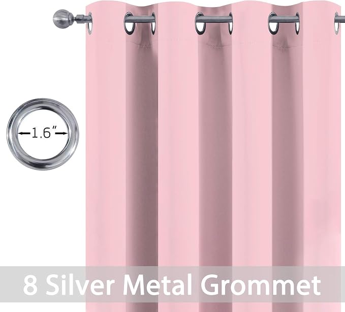 Yakamok Pink Blackout Curtains - Image 4