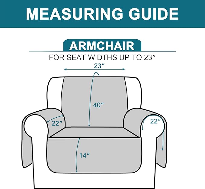 Turquoize 100% Waterproof Sofa Covers Chair Cover Armchair Couch Protector - Image 5