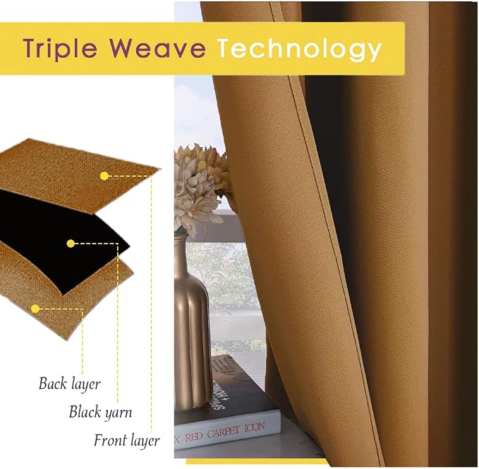 NICETOWN Blackout Draperies Curtains - Image 4