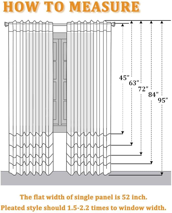 RYB HOME Linen Curtains Sheer - Image 6