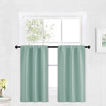 RYB HOME Kitchen Blackout Curtains Over Sink 36 inch Length, Rod Pocket Summer by RYBHOME
