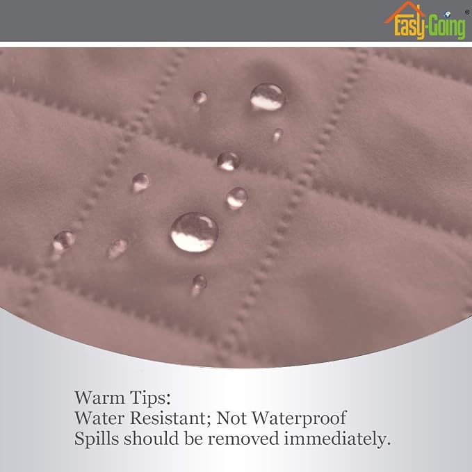 Easy-Going Reversible Couch Cover, 2 Cushion Sofa, Water Resistant Furniture Mat - Image 4