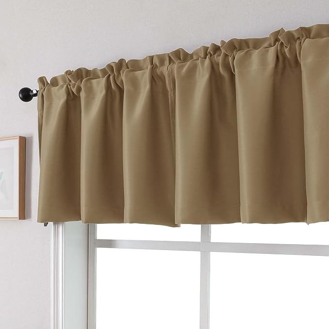 Chyhomenyc Taupe Blackout Valances - Image 8