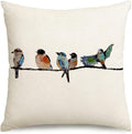 RABUSOFA Outdoor Birds Pillow Covers 20x20 Inch, Lumbar Small Throw Pillows by RABUSOFA