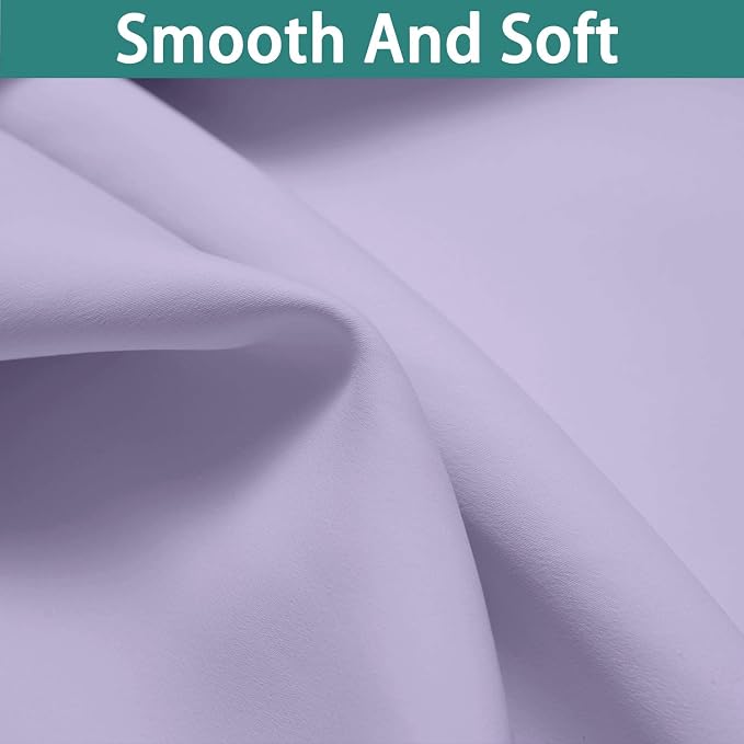 Yakamok Lilac 100% Blackout Curtains 63 Inches Long - Image 7