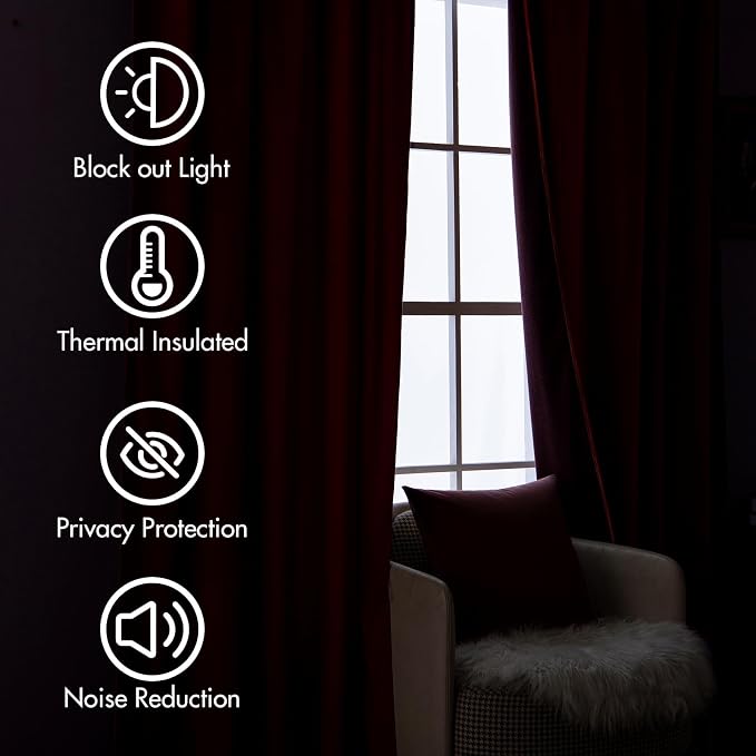 MIULEE Velvet Curtains 96 inches - Image 4