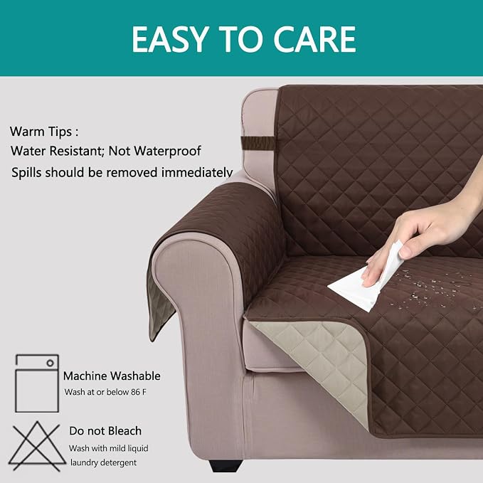 U-NICE HOME Futon Sofa Covers Reversible Sofa Slipcover Armless Furniture - Image 5