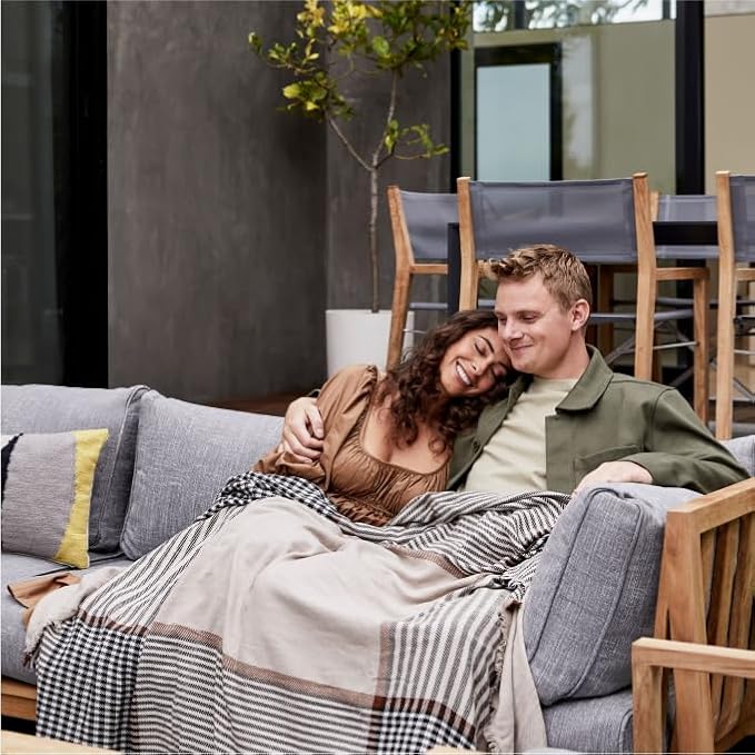 Outer Bug Shield Outdoor Throw Blanket w/Insect Shield Repellent Gear Technology- Lightweight Insect-Repellent Outdoor Blanket, Camping, Picnic & Beach Blanket, Sierra Orange Colorblock, 50" W x 60"