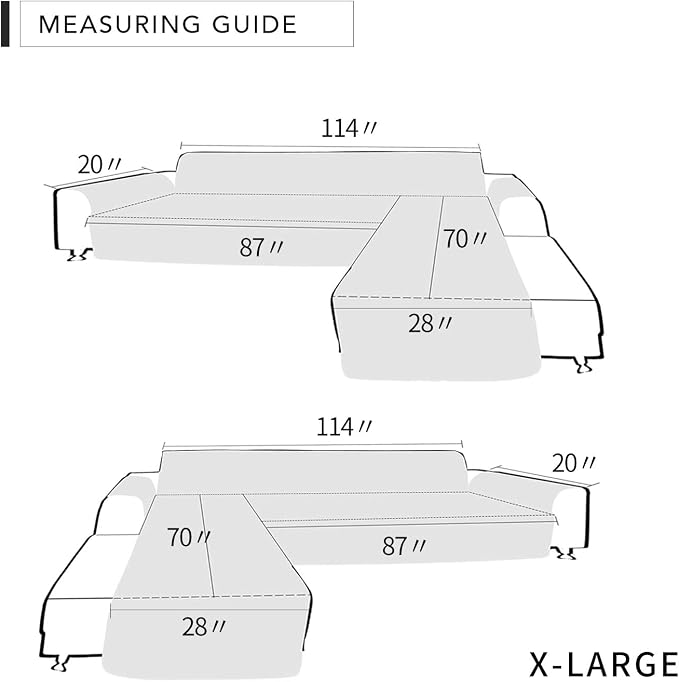 Easy-Going Sofa Slipcover L Shape Sofa Cover Sectional Couch Cover Furniture - Image 7