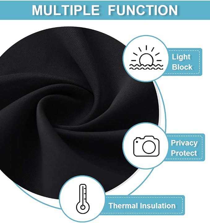 RYB HOME RV Curtains for Camper Windows, Mini Small Thermal Insulated Sunlight - Image 6