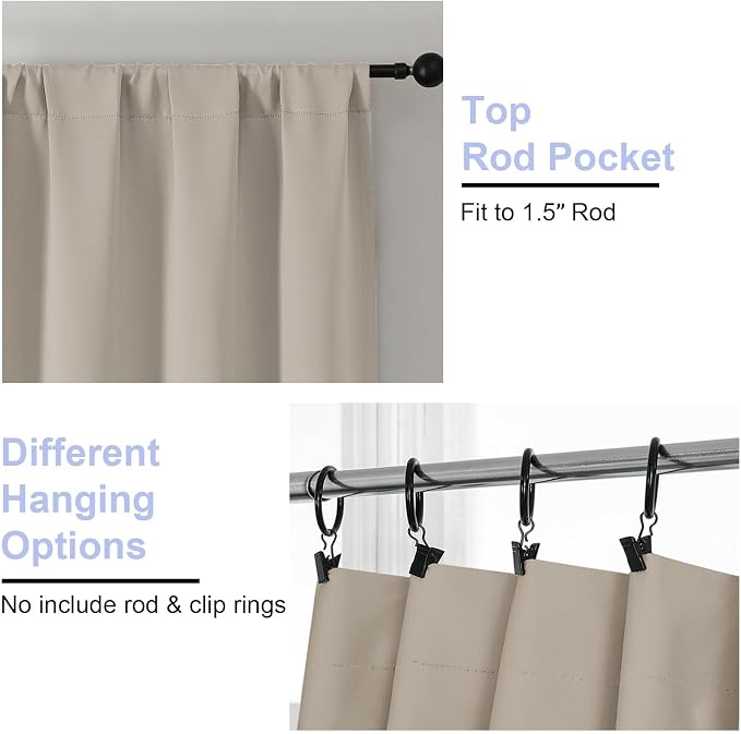 Simplebrand Blackout Extra 10ft Curtains - Image 4
