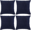Fancy Homi 4 Packs Dark Grey Decorative Throw Pillow Covers 14x14 Inch by Fancy+Homi