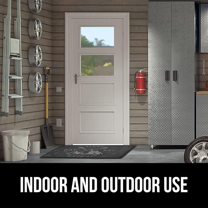 GORILLA GRIP 100% Waterproof All-Season WeatherMAX Doormat, US Designed Natural - Image 9