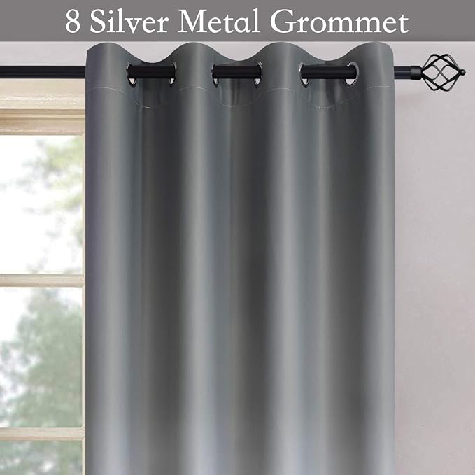 SimpleHome Ombre Room Darkening Curtains - Image 2