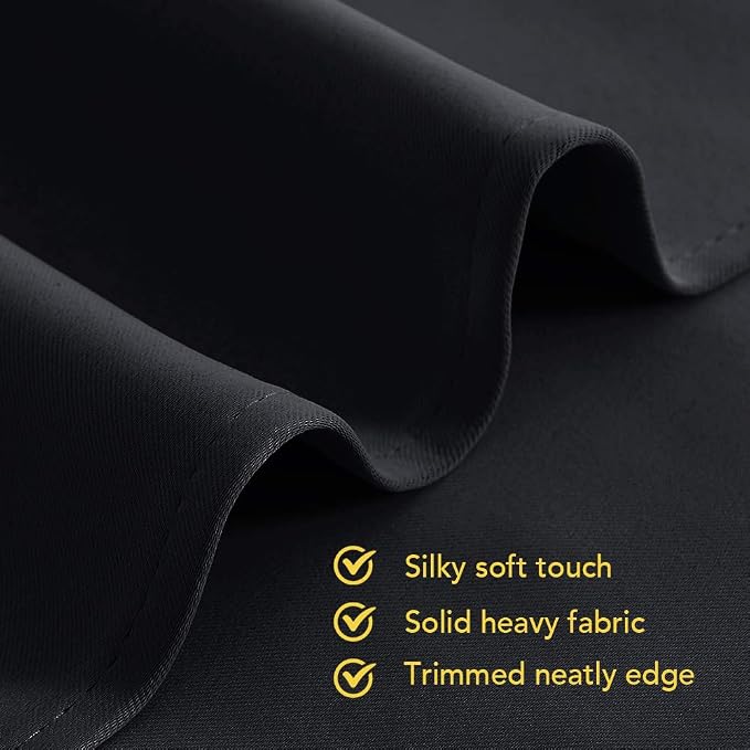 NICETOWN Blackout Curtains 45 Inches Long Kitchen Drapes - Image 5