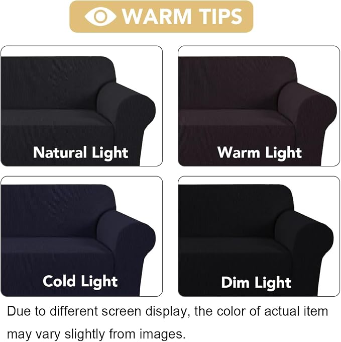 H.VERSAILTEX Stretch Chair Cover 1 Piece Armchair Cover Slip Covers - Image 3